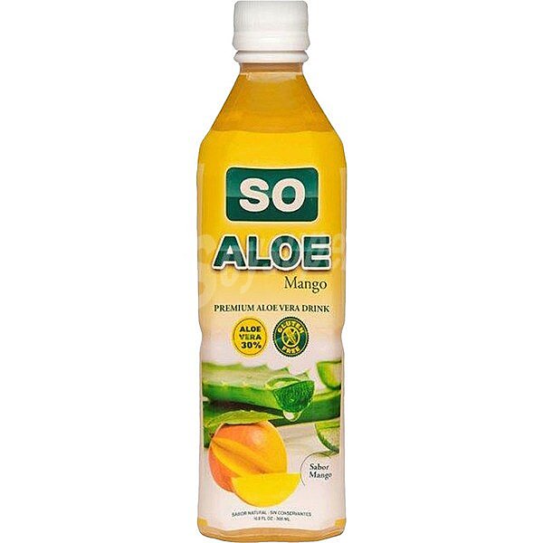 Bebida de aloe vera sabor mango