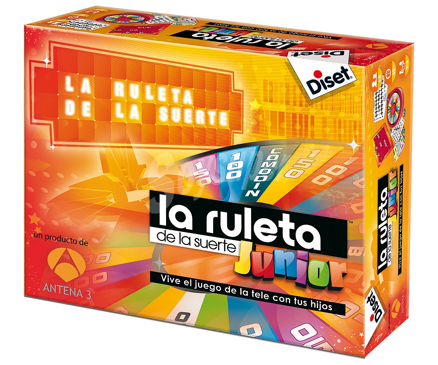 Juego de Mesa La Ruleta de la Suerte, Edición Junior, de 2 a 4 Jugadores DISET.