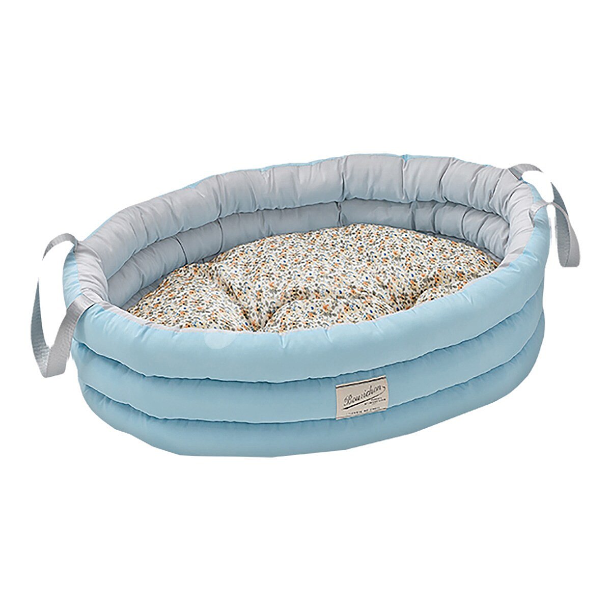 Cama para perros y gatos oval Celeste 60x45 cm