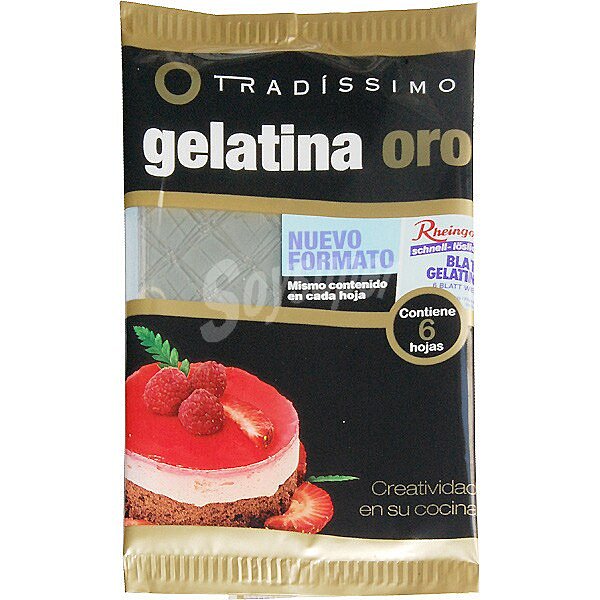 Gelatina blanca en láminas