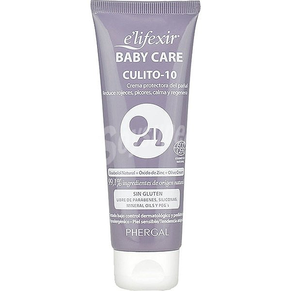 Baby Care Culito-10 crema protectora de pañal para piel sensible reduce rojeces, picores, calma y regenera