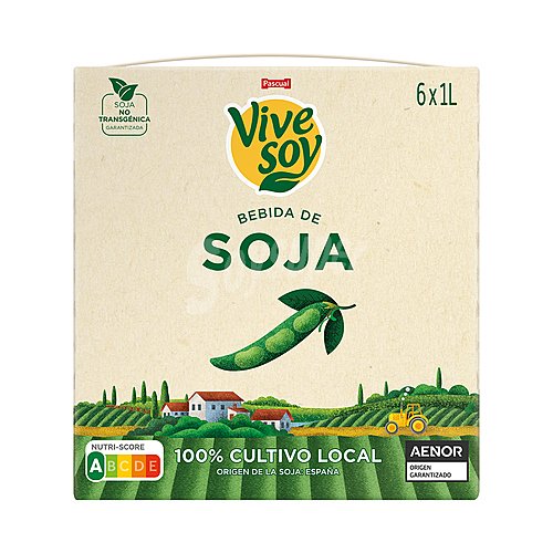 Vivesoy Bebida de soja de origen 100% local vivesoy de Pascual