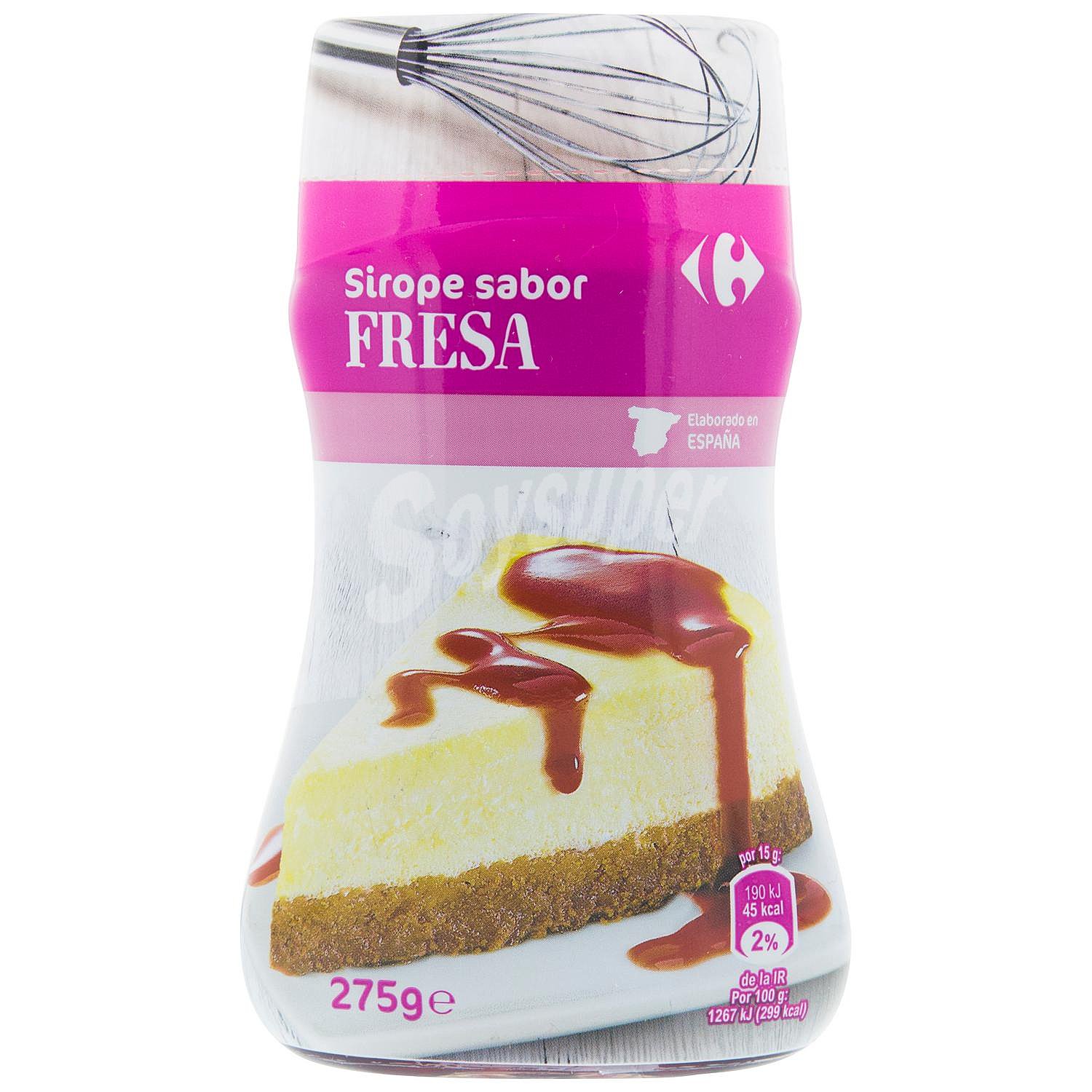 Sirope sabor fresa Carrefour