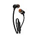 Auriculares tipo intrauditivo JBL T110 con cable, micrófono, color negro