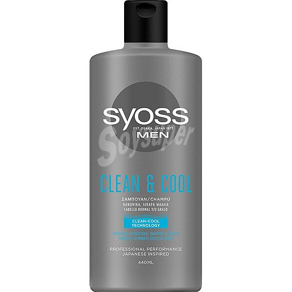 Men Clean & Cool champú para cabello normal o graso