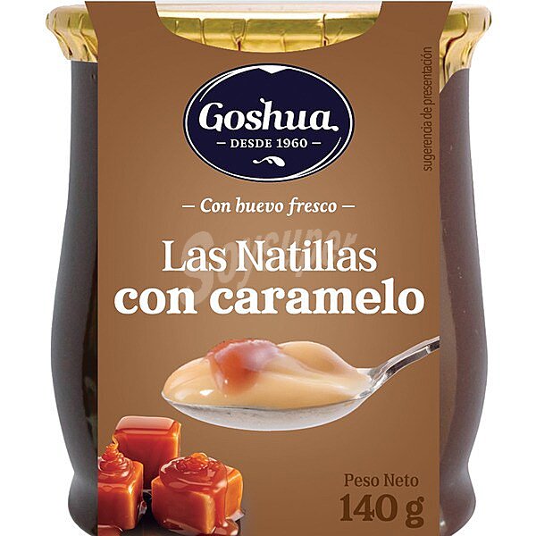 Natillas con huevo fresco y caramelo