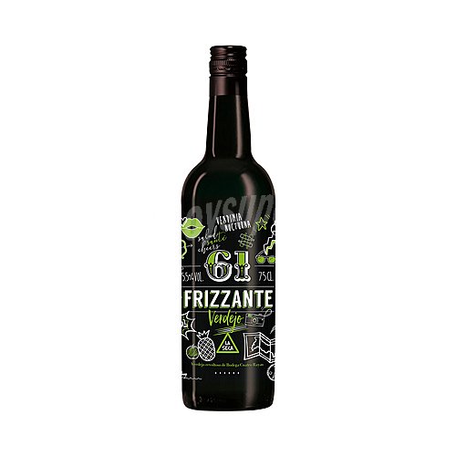 Frizzante 61 Vino verdejo frizzante de vendimia nocturna frizzante