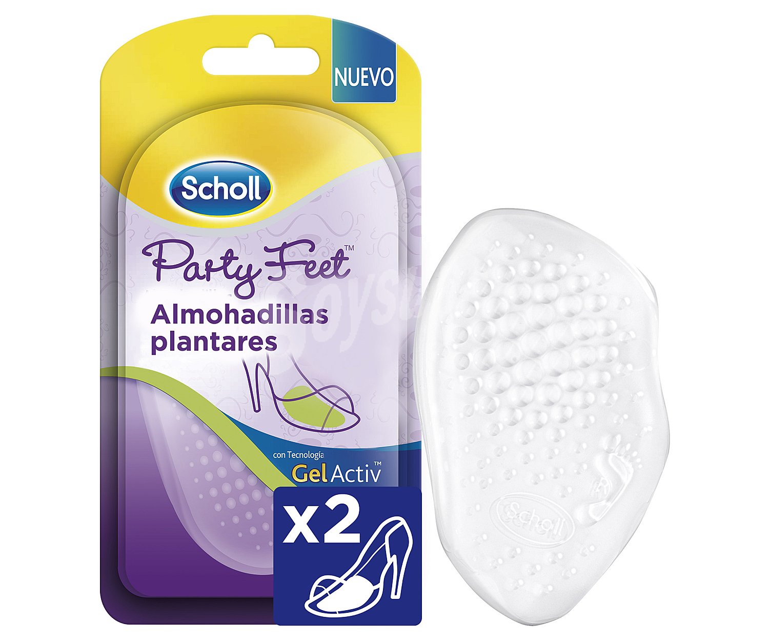 Almohadillas plantares con tecnologia Gel Activ Party feet