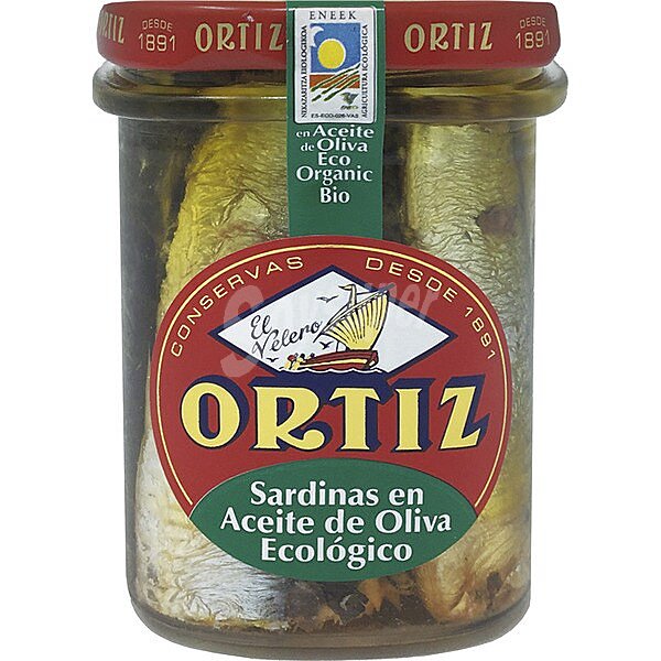 Sardinas en aceite de oliva ecológico