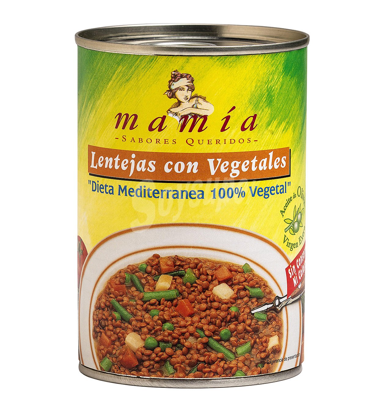 Lentejas mamía con vegetales