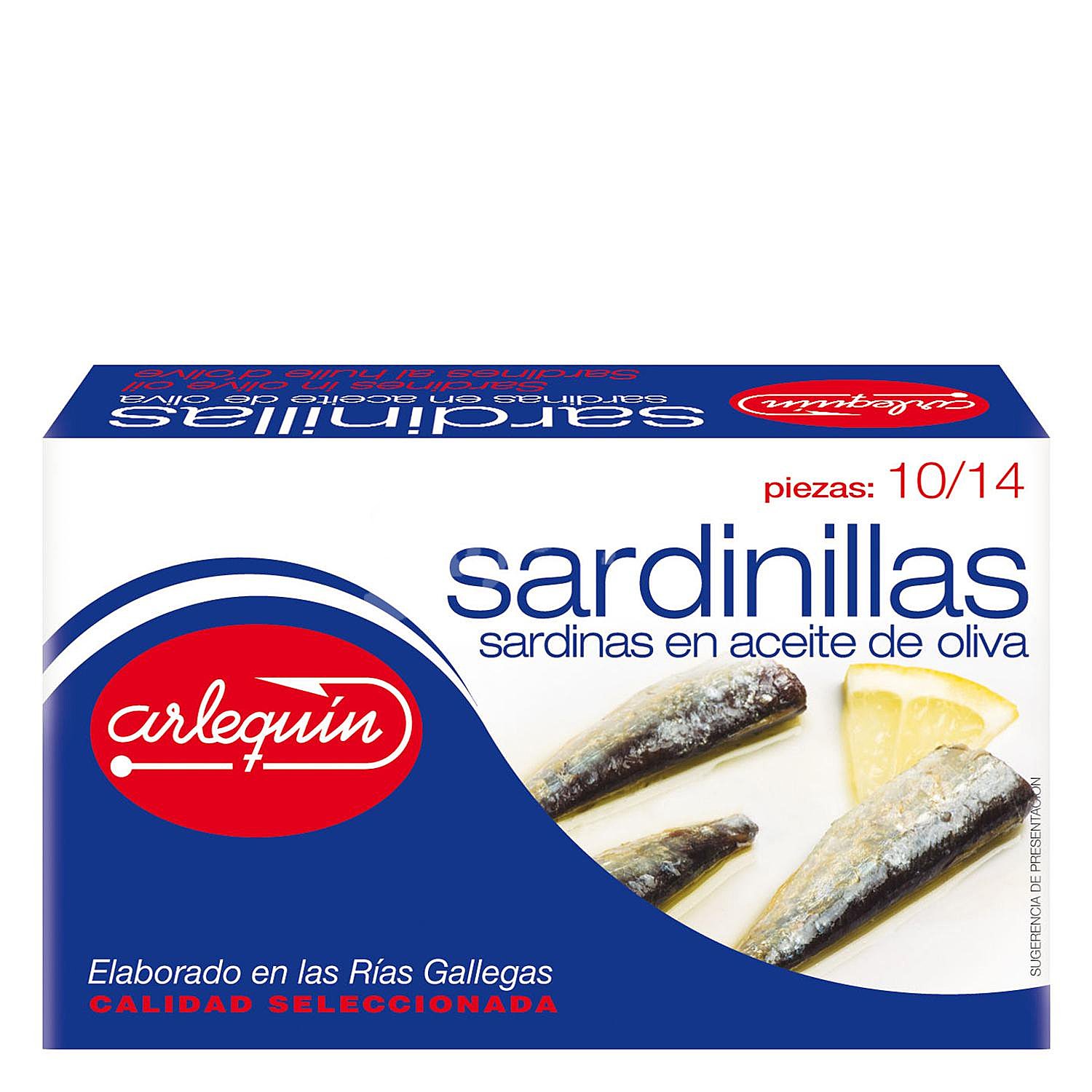 Sardinillas en aceite de oliva Arlequín