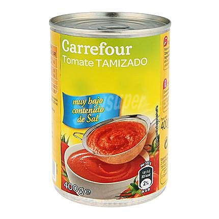 Tomate tamizado contenido bajo de sal Carrefour