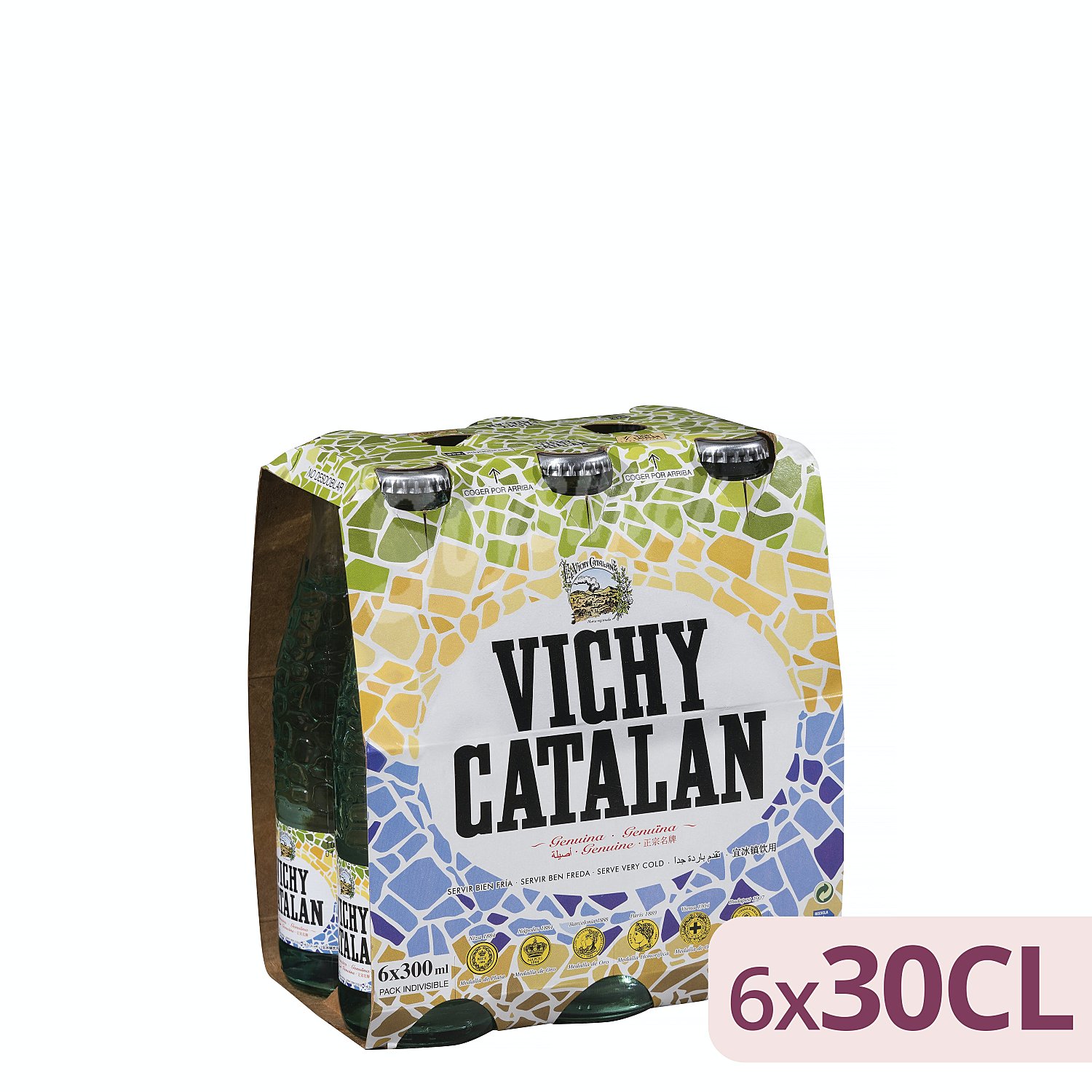 Agua mineral con gas vichy catalan uds