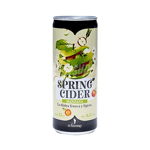 EL gaitero Sidra fresca y ligera elaborada con una selección de manzanas dulces y ácidas EL gaitero Spring cider