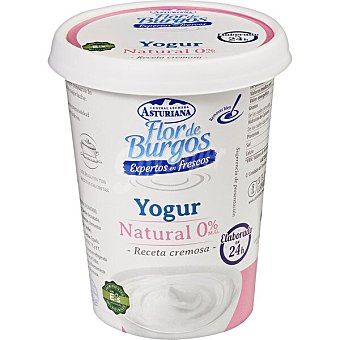 Yogur natural cremoso desnatado 0% m.g