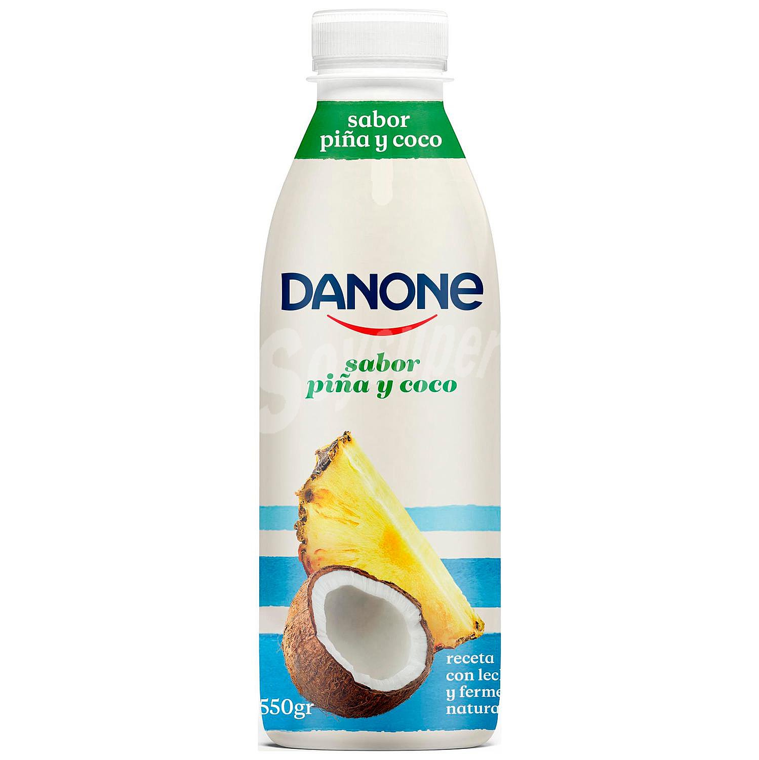 Yogur líquido de piña y coco Danone