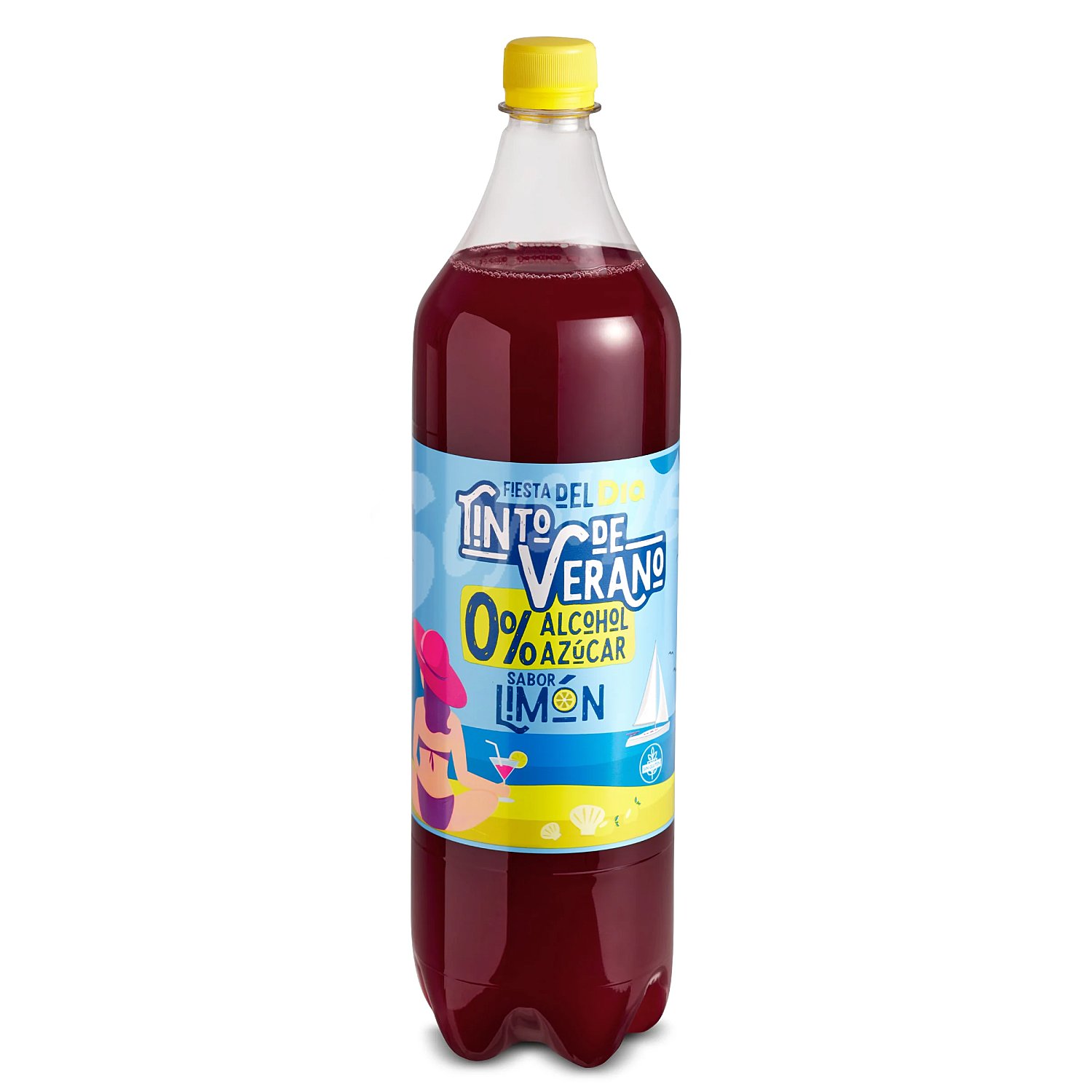 Tinto de verano sin alcohol con limón Dia