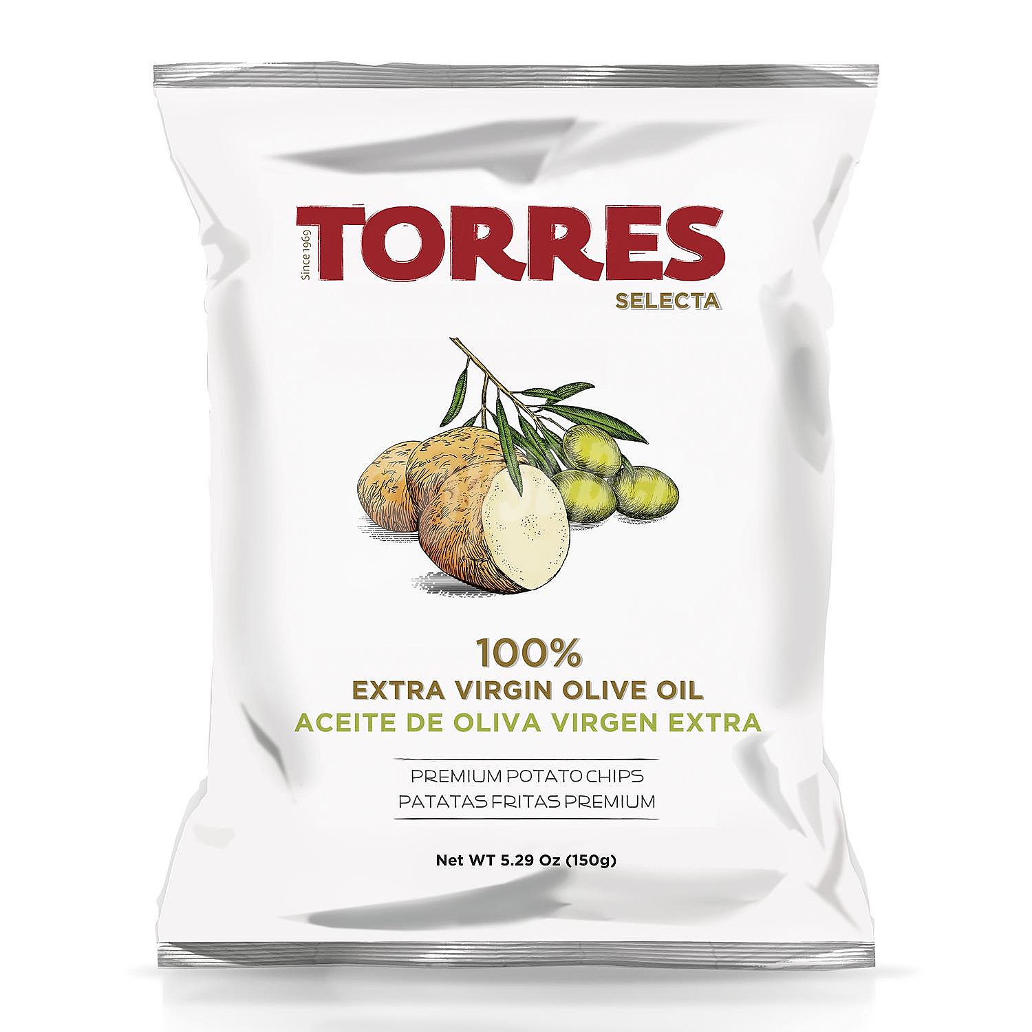 Patatas fritas en aceite de oliva virgen extra Torres Selecta