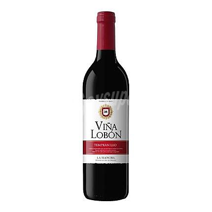 Vino D.O. Mancha tinto tempranillo Viña Lobón