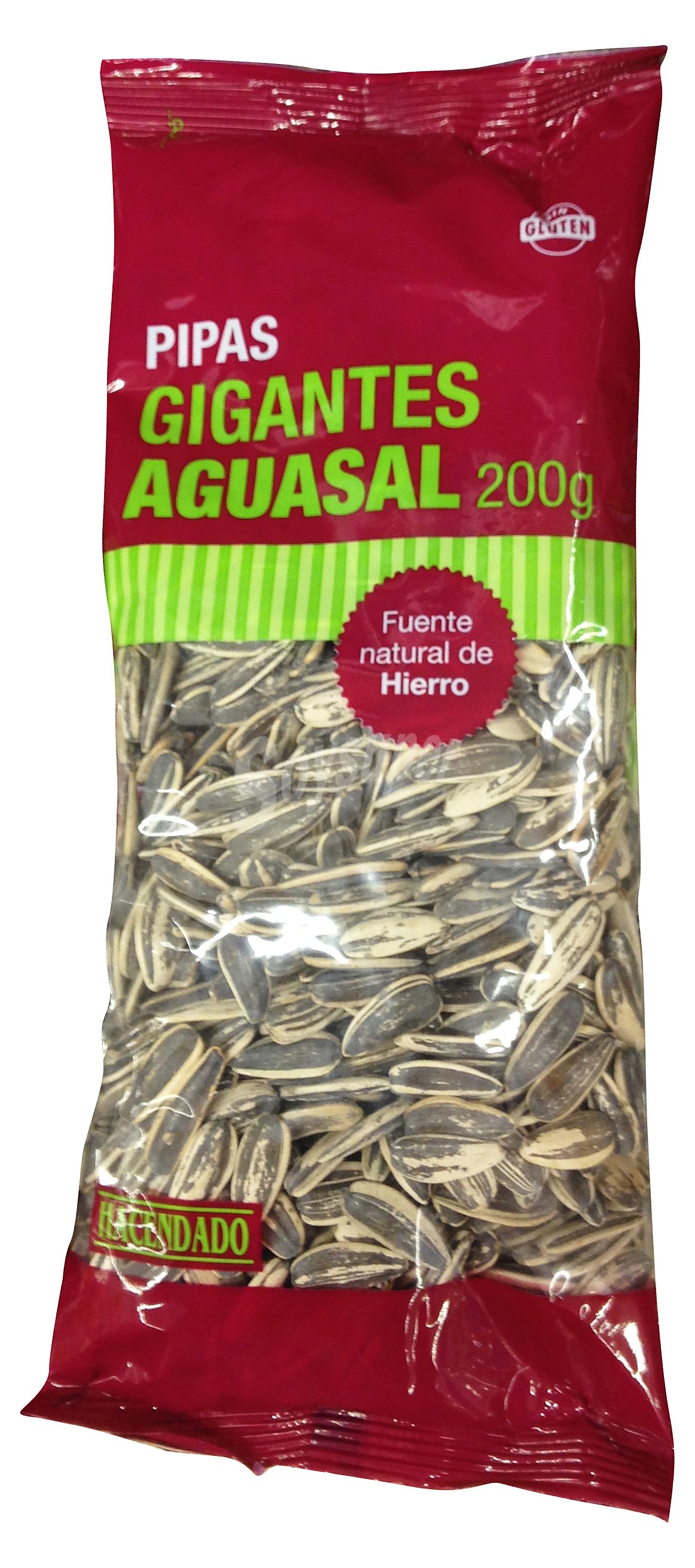 Pipas girasol gigantes tostadas aguasal