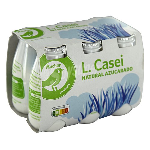 Producto económico alcampo Leche fermentada con Lcasei y sabor natural azucarado producto económico alcampo