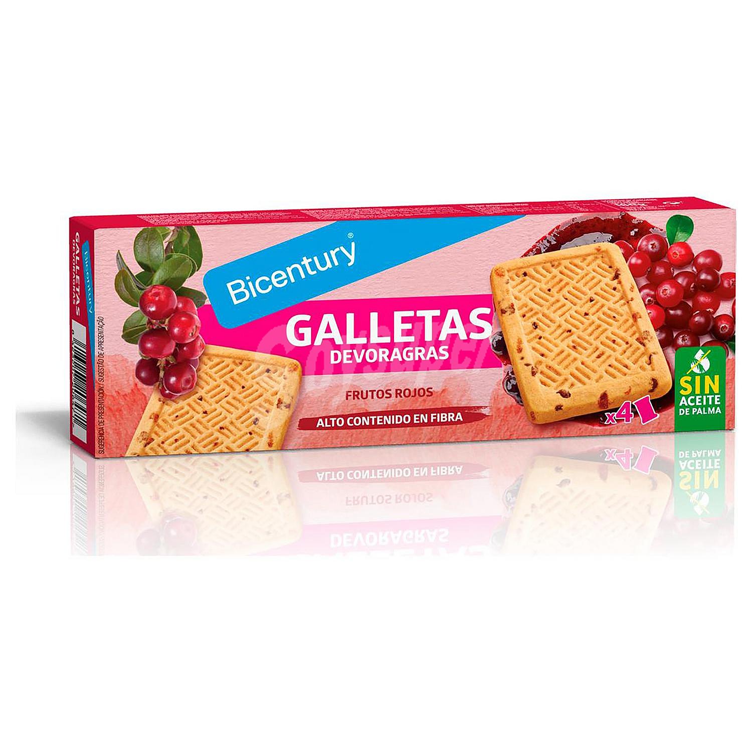 Galletas Devoragrasas Frutos Rojos