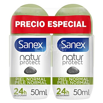 Desodorante roll-on 24h piel normal piedra de alumbre Natur Protect Sanex