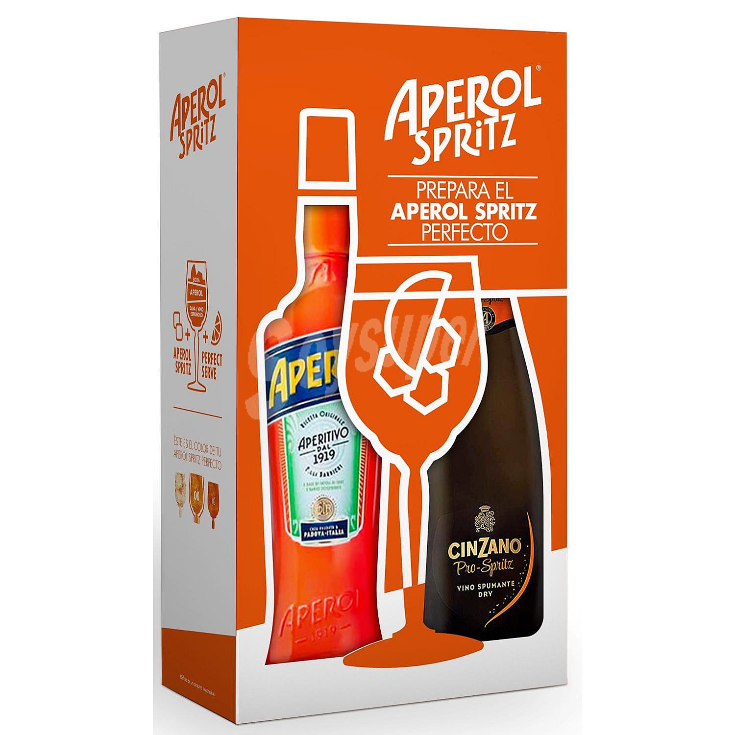 Spritz aperitivo + vino espumante Cinzano Pro-Spritz botellas