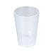 Vaso de plástico reutilizable transparente, 0,6 litros, actuel.