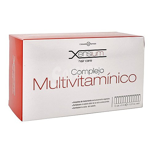 Complejo multivitamínico en ampollas, para frenar la caida del cabello