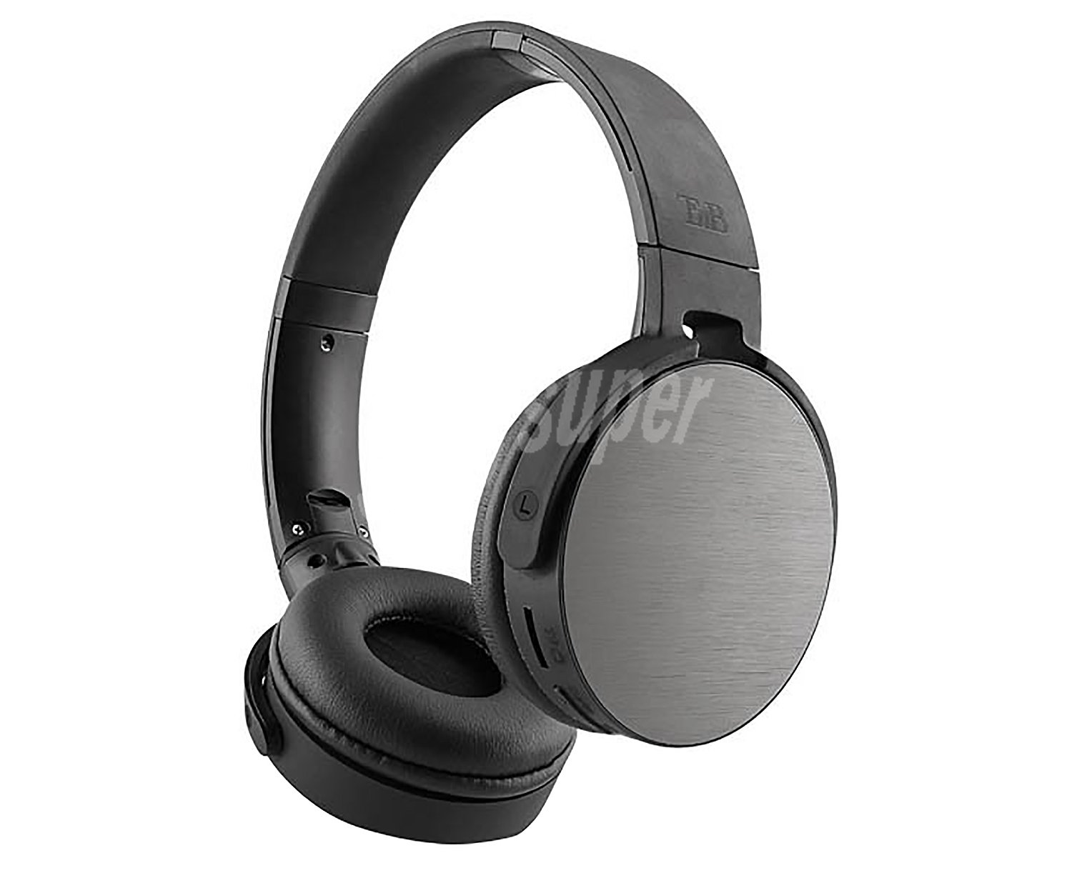 Auriculares Bluetooth tipo diadema micrófono, cable aux, lector de tarjetas microsd, sintonizador de radio FM CBSHINEBK2