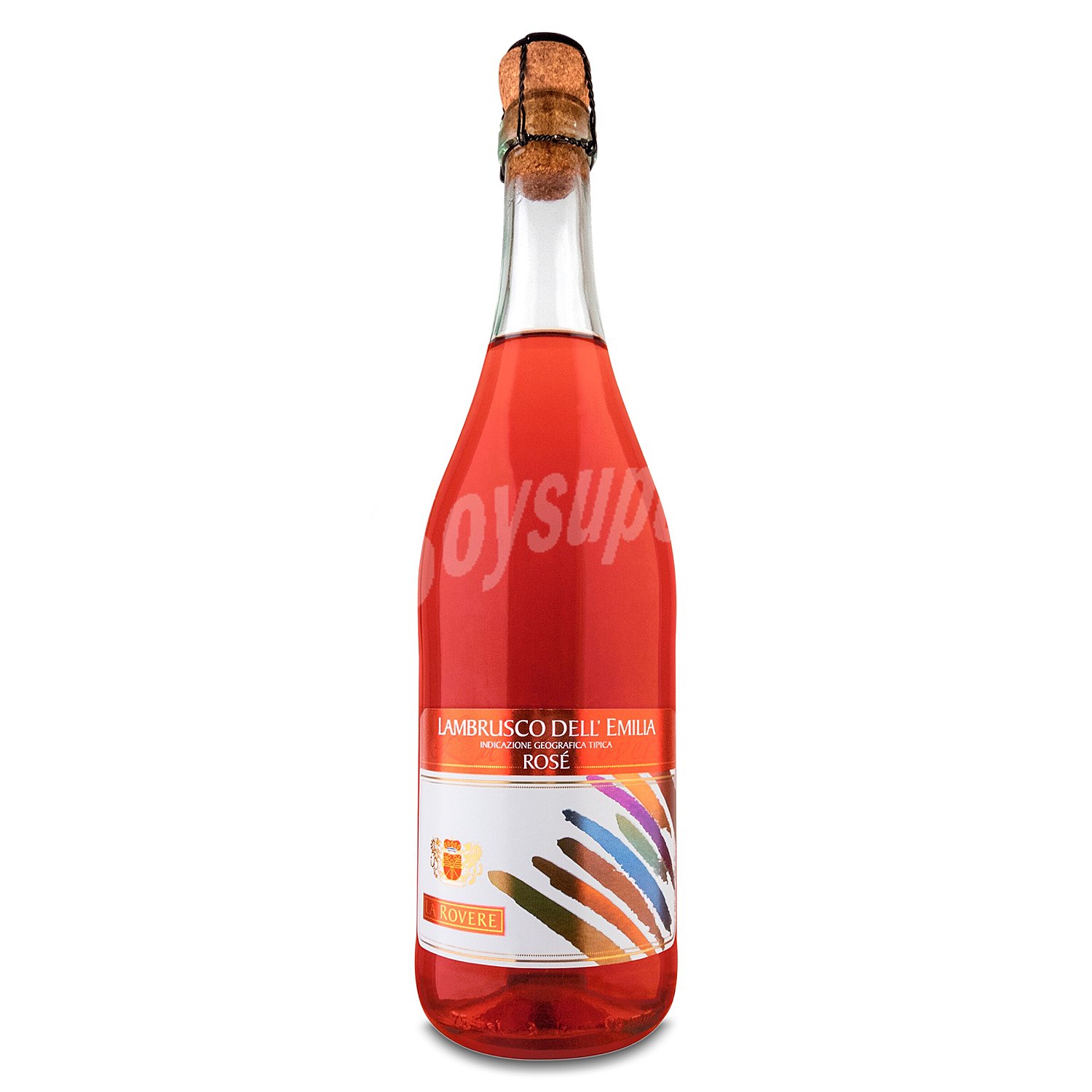 Vino rosado lambrusco La rovere