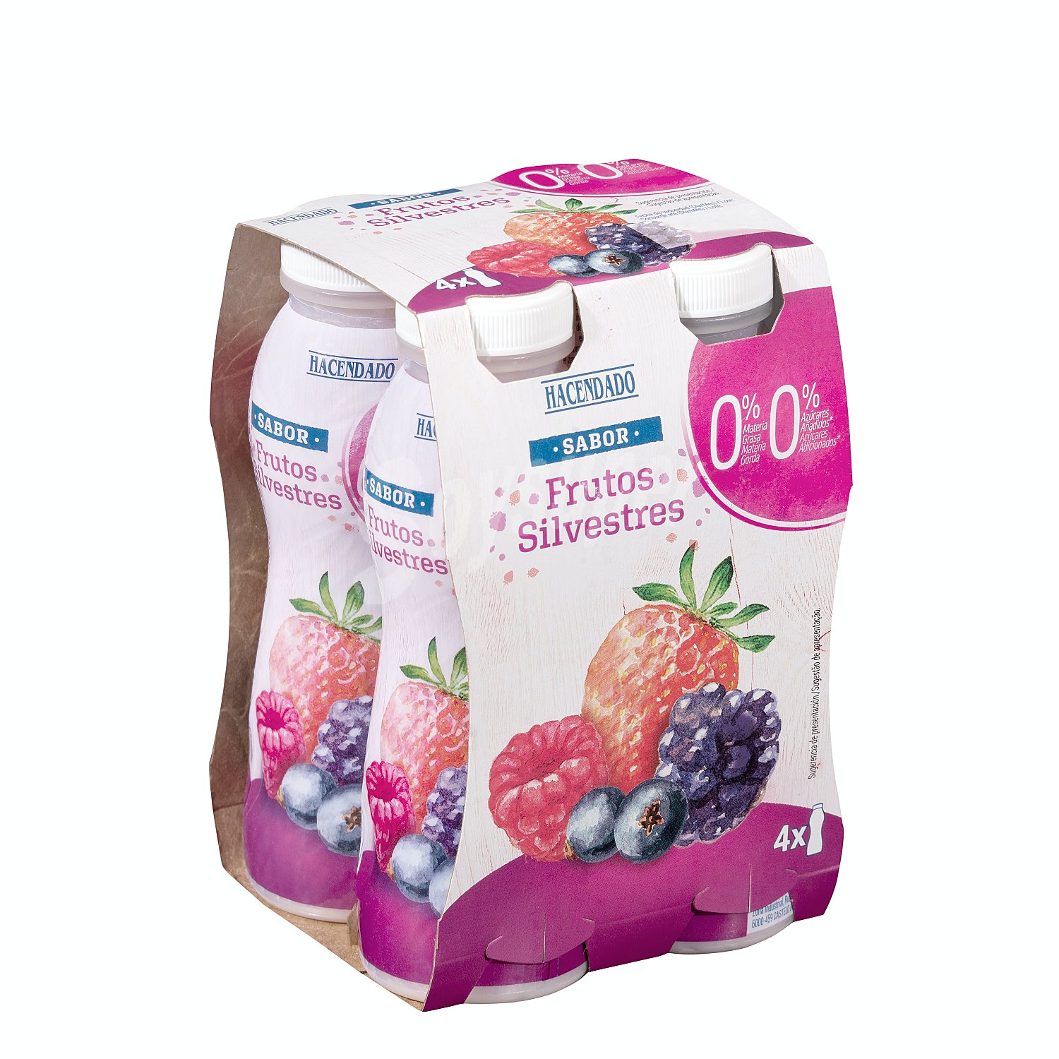 Yogur líquido desnatado frutos silvestres