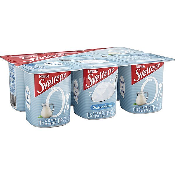 Yogur natural desnatado 0% m.g. 0% azúcares añadidos