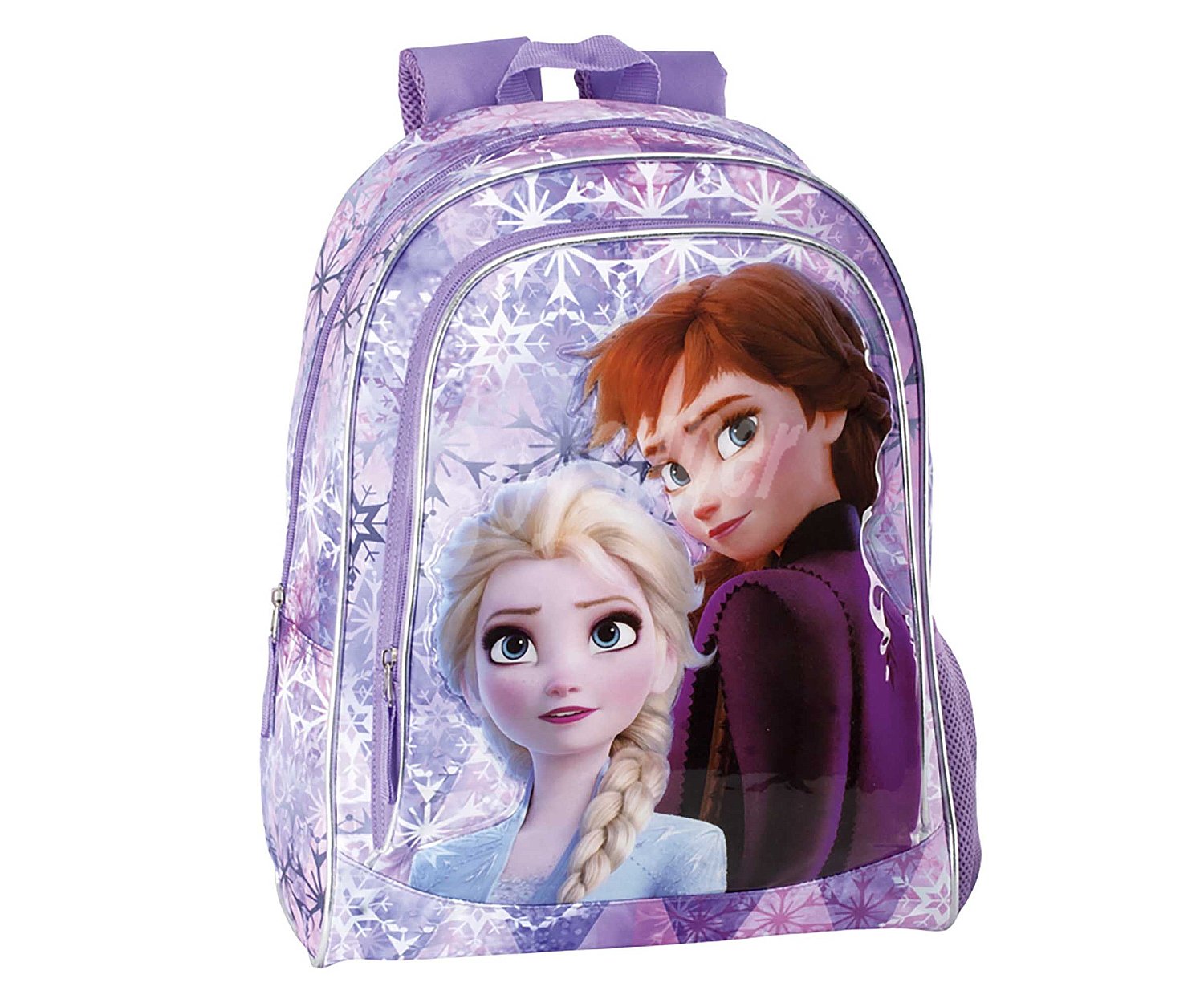 Mochila escolar con 3 grandes compartimentos, frozen.