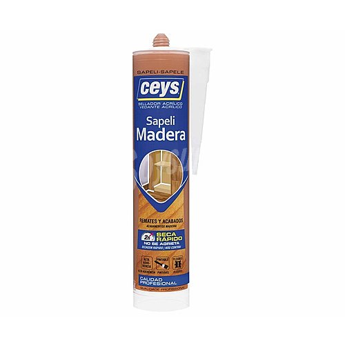 Sellador para madera en color sapeli para remates y acabados con secado rápido, ceys