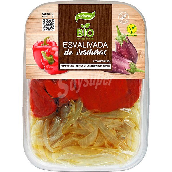 Bio escalivada de verduras sin gluten