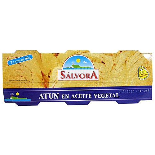 Sálvora Atún en aceite vegetal sálvora 52 G