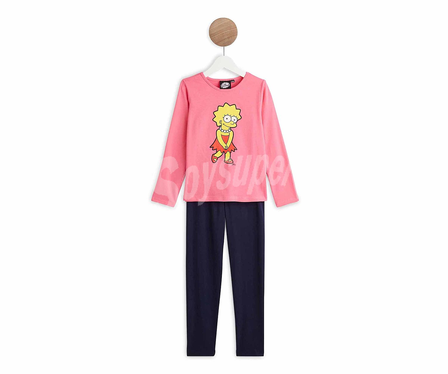 Pijama de algodón para niña THE simpson, talla 6.