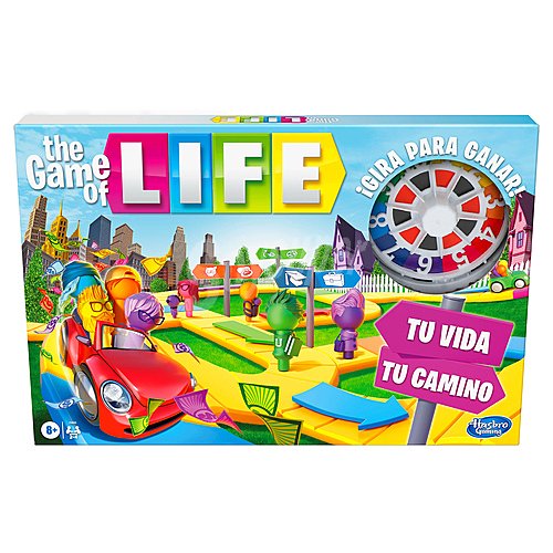 Juego de mesa de estrategia y gestión The game of life, de 2 a 4 jugadores, hasbro gaming