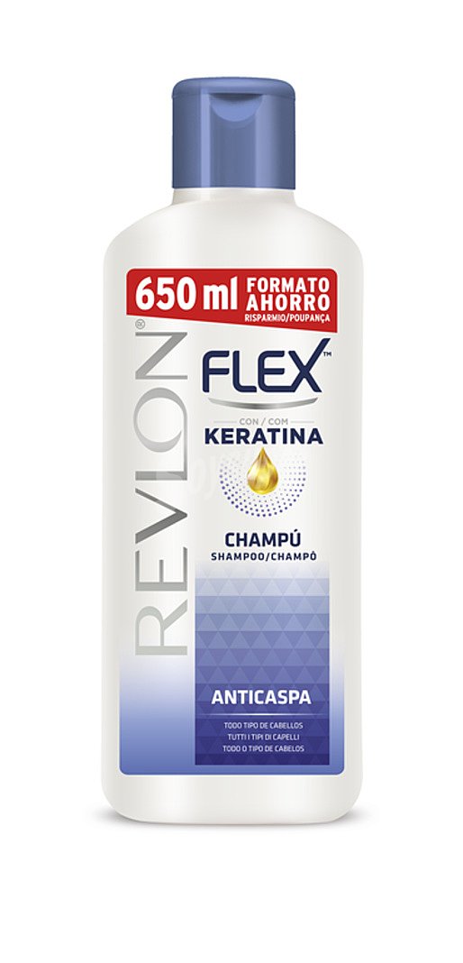 Champú anticaspa con Keratina