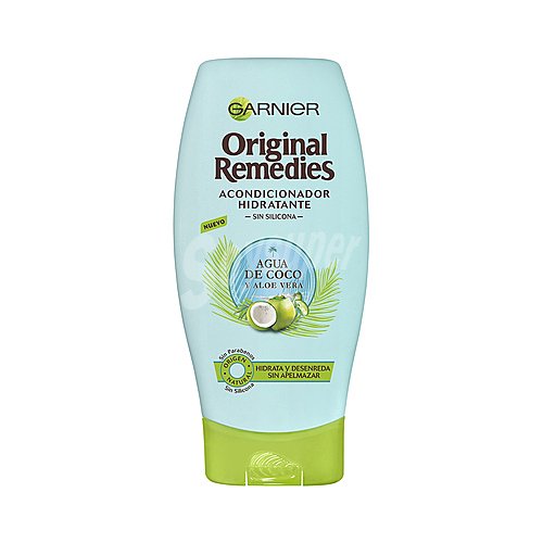 Original remedies Acondicionador hidratante con agua de coco y aloe vera original remedies de Garnier