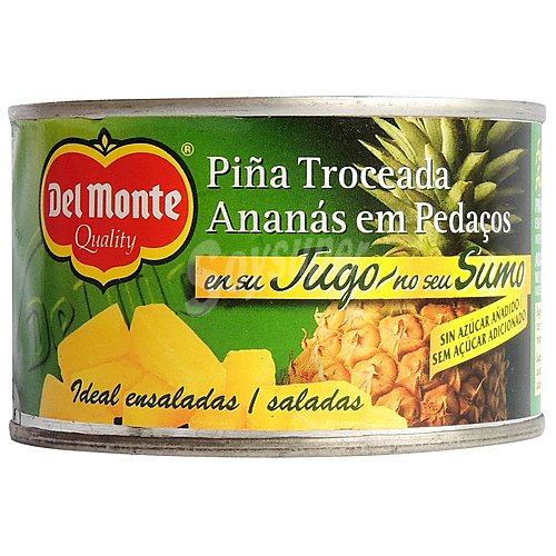 DEL monte Piña troceada en su zumo DEL monte