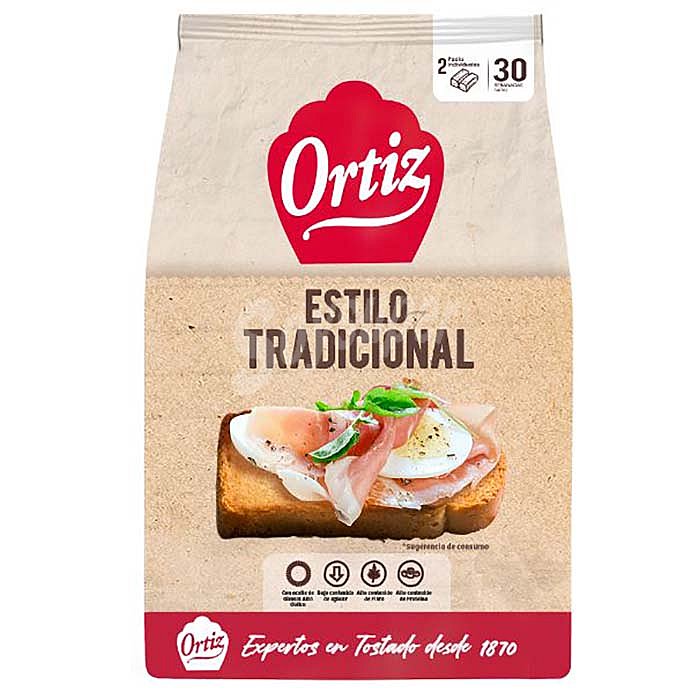 Pan tostado tradicional Ortiz