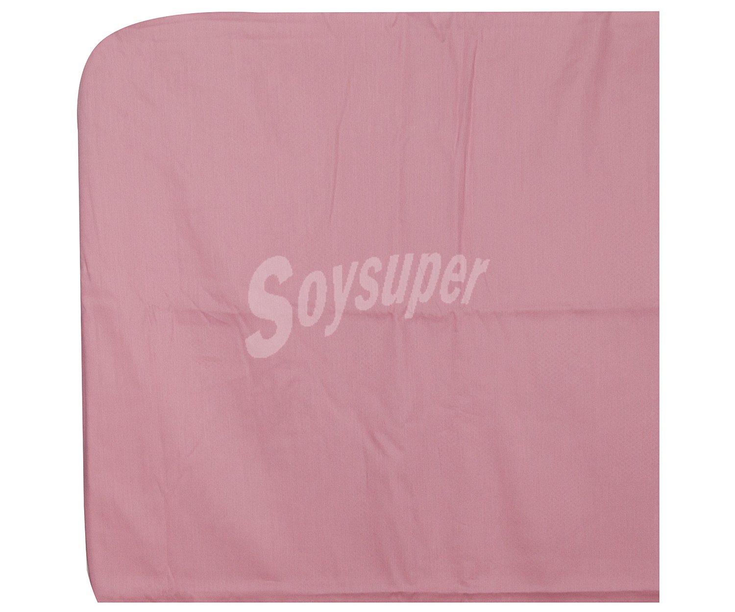 Sábana bajera 100% algodón color rosa para cama de 150 cm., actuel.