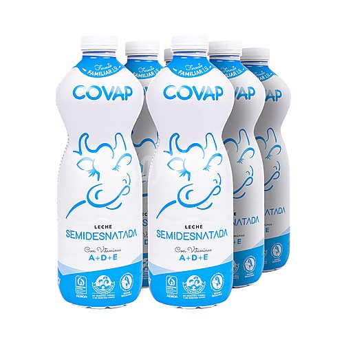 Covap Leche semidesnatada de vaca de origen 100% español covap