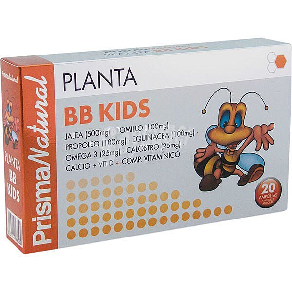 Planta BB Kids refuerza las defensas para niños 20 ampollas 250 g