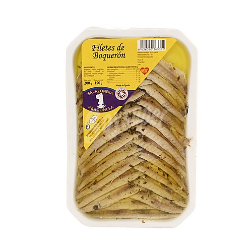 Salazonera aragonesa Filetes de boquerón en vinagre y aceite de oliva salazonera aragonesa p.e