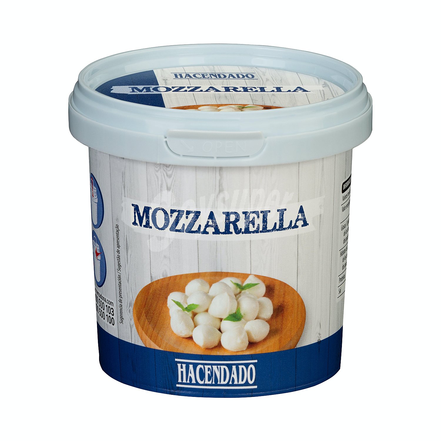 Queso mozzarella fresca perlas