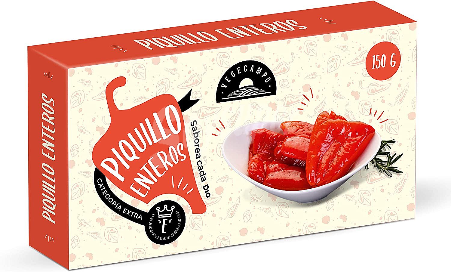 Pimientos del piquillo enteros Vegecampo